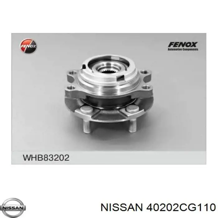 Ступицы передних колес Nissan/Infiniti 40202CG110 цена, от 75.08 USD