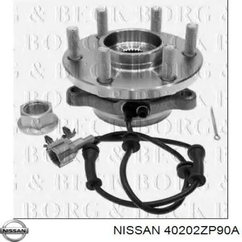Ступицы передних колес Nissan/Infiniti 40202ZP90A цена, от 69.68 USD