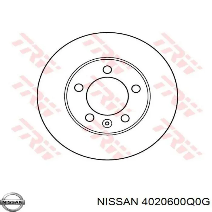 Передние тормозные диски 4020600Q0G Nissan