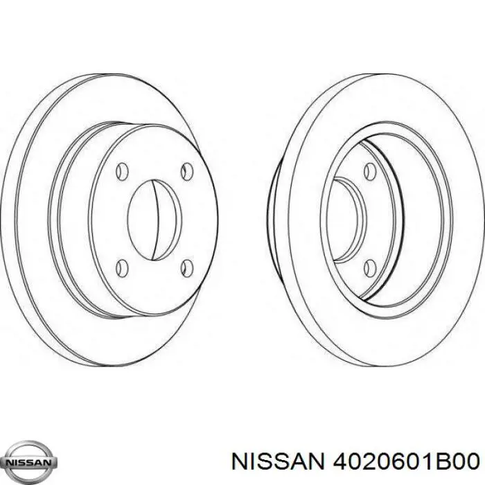 4020601B00 Nissan тормозные диски