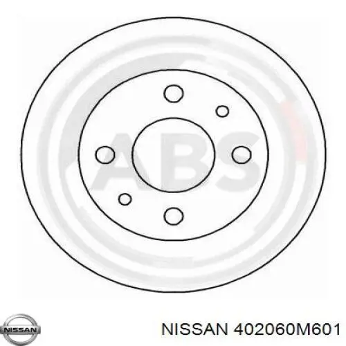 Тормоз дисковый передний Nissan/Infiniti 402060M601 цена, от 21.62 USD