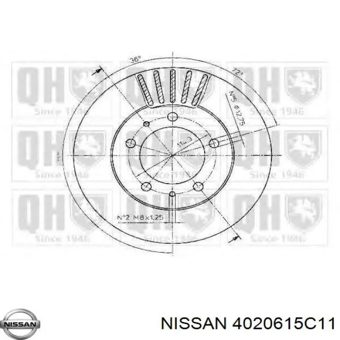 Купить 4020615C11 Nissan/Infiniti Ротор тормозной