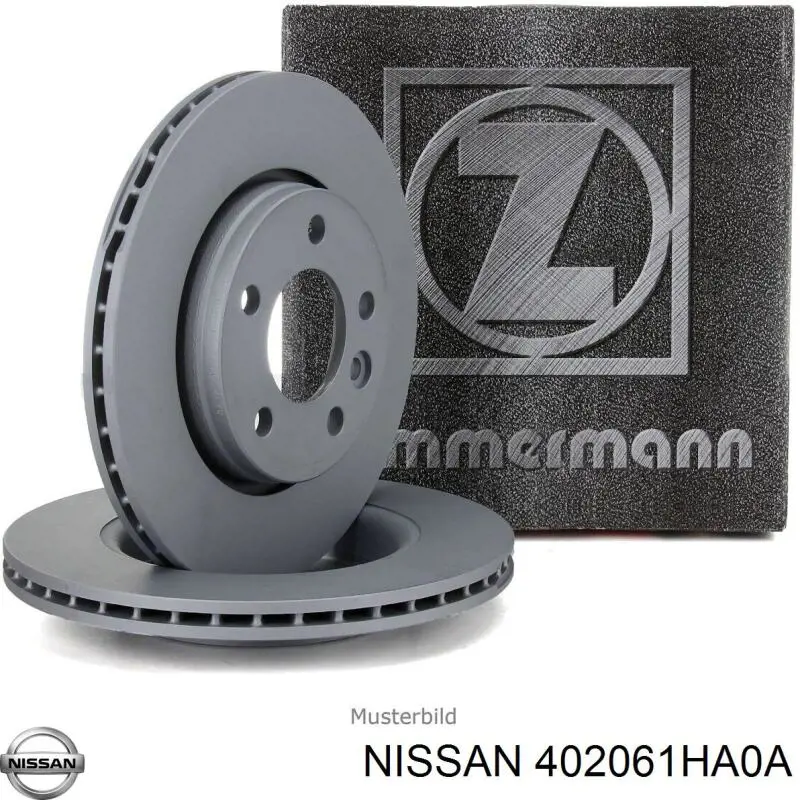 Передние тормозные диски 402061HA0A Nissan/Infiniti
