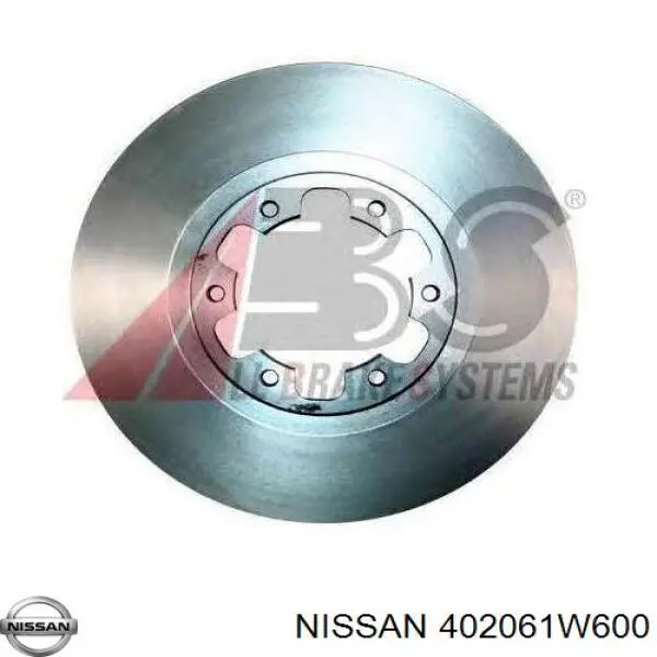 402061W600 Nissan тормозные диски