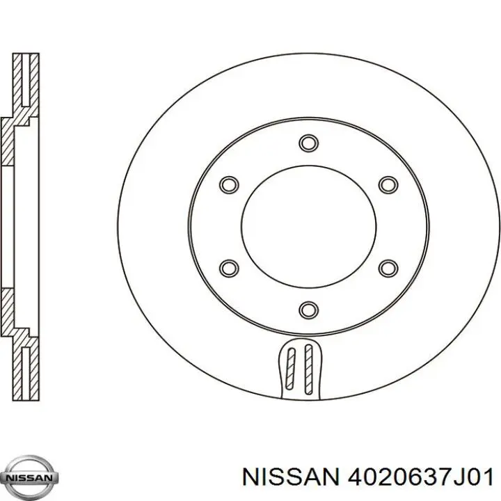 Тормоз дисковый передний Nissan/Infiniti 4020637J01 цена, от 30.58 USD