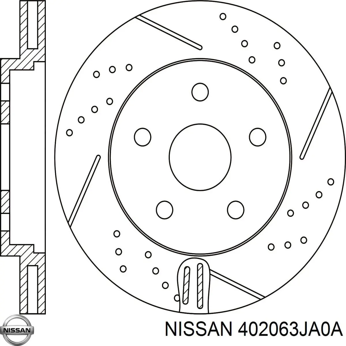 Тормоз дисковый передний Nissan/Infiniti 402063JA0A цена, от 139.36 USD