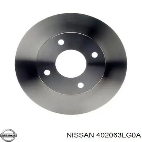 Передние тормозные диски 402063LG0A Nissan