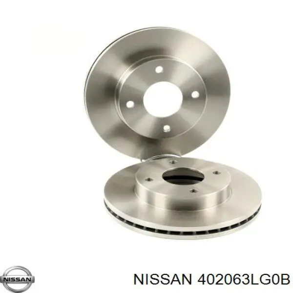 Передние тормозные диски 402063LG0B Nissan/Infiniti