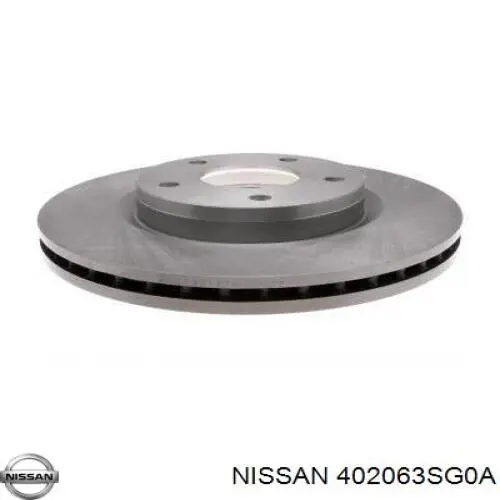 402063SG0A Nissan передние тормозные диски