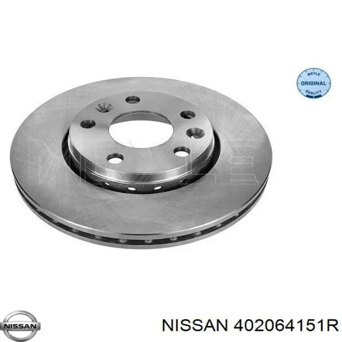 Передние тормозные диски 402064151R Nissan