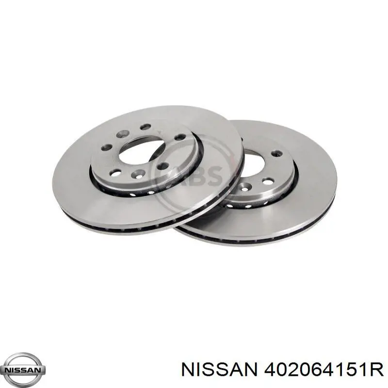 Передние тормозные диски 402064151R Nissan/Infiniti