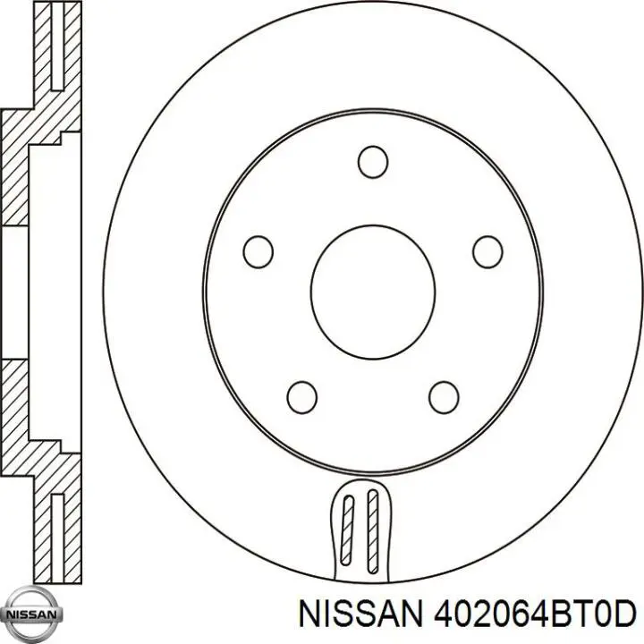 Тормоз дисковый передний Nissan/Infiniti 402064BT0D цена, от 25.34 USD