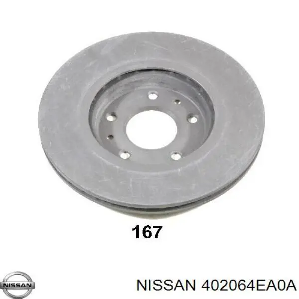 402064EA0A Nissan disco do freio dianteiro