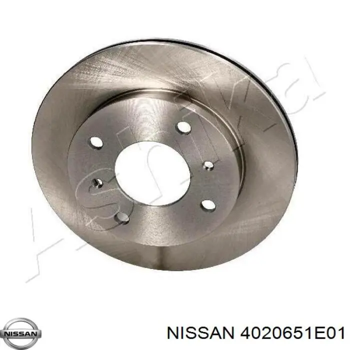 Передние тормозные диски 4020651E01 Nissan