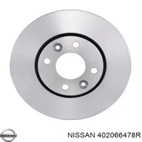 Передние тормозные диски 402066478R Nissan