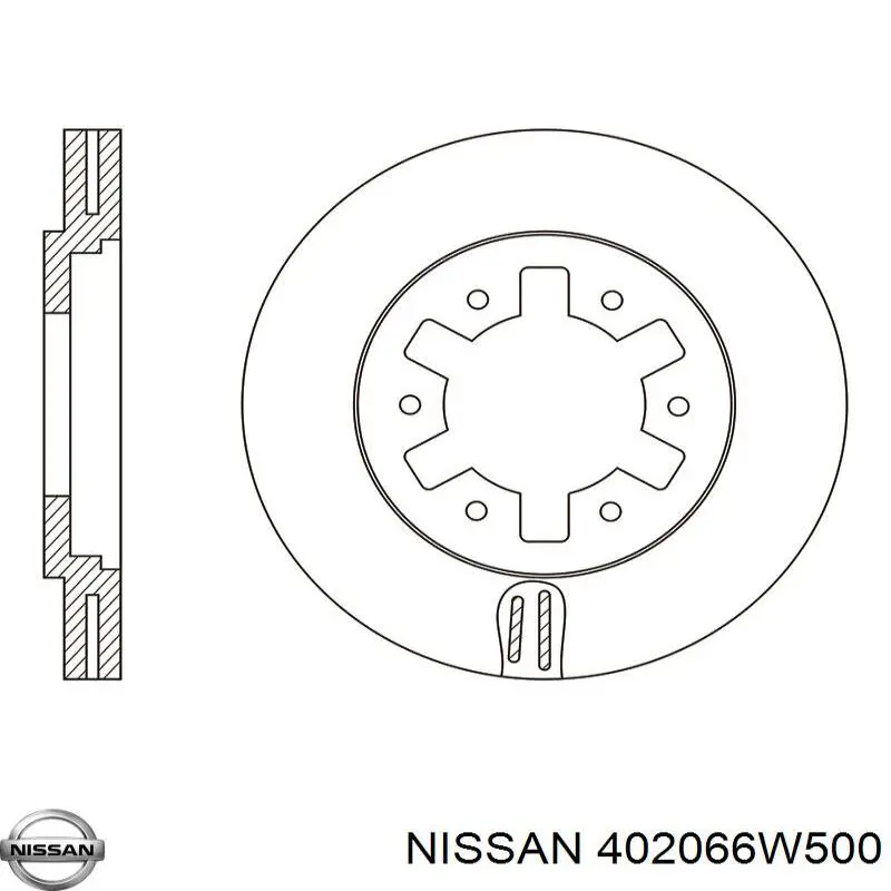 Купить 402066W500 Nissan/Infiniti Ротор тормозной