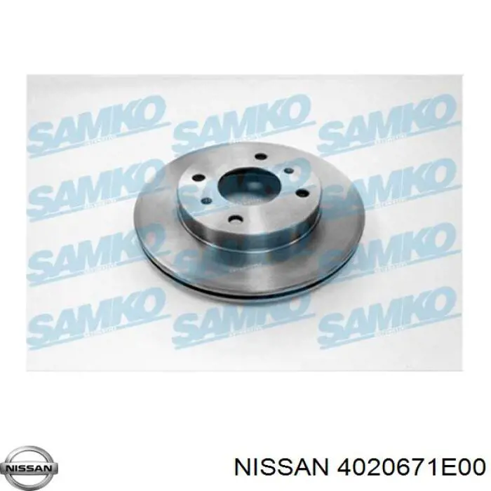 Передние тормозные диски 4020671E00 Nissan