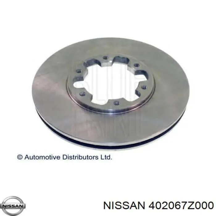 Передние тормозные диски 402067Z000 Nissan/Infiniti