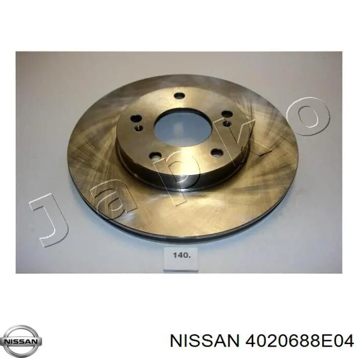 Передние тормозные диски 4020688E04 Nissan