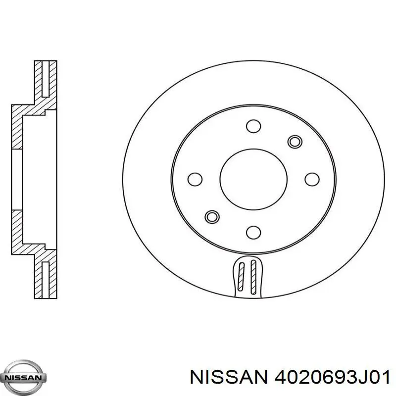 Купить 4020693J01 Nissan/Infiniti Ротор тормозной