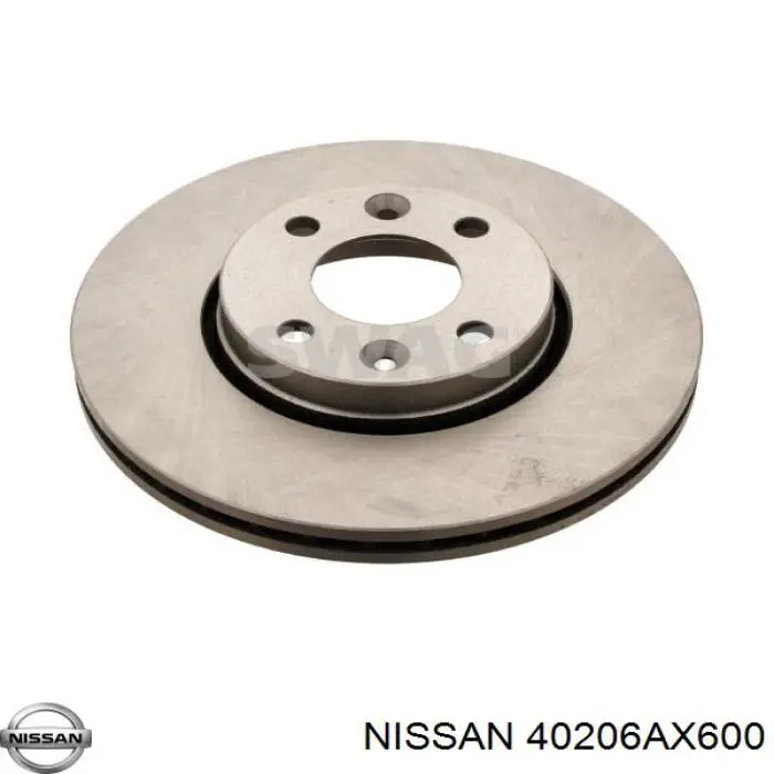 Диск тормозной передний Nissan 40206AX600