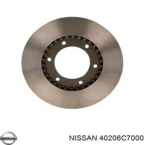 Freno de disco delantero 40206C7000 Nissan