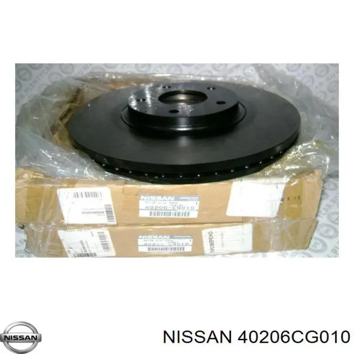 Передние тормозные диски 40206CG010 Nissan