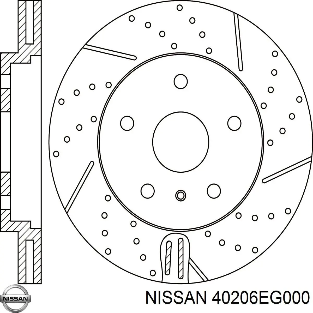 40206EG000 Nissan/Infiniti Диск тормозной передний