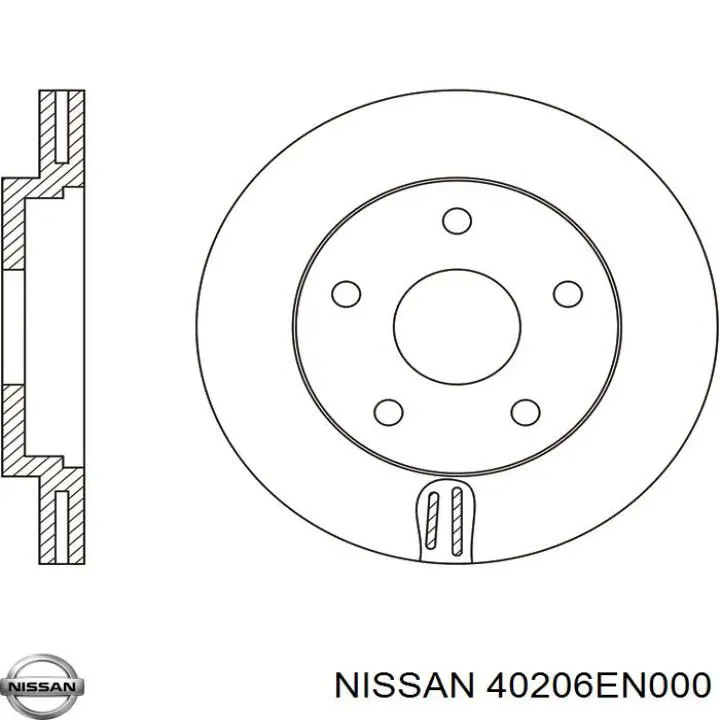 40206EN000 Nissan/Infiniti Диск тормозной передний