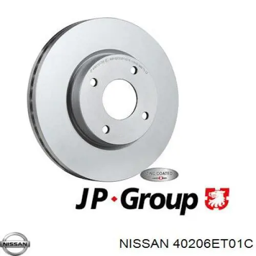 Тормоз дисковый передний Nissan/Infiniti 40206ET01C цена, от 36.86 USD