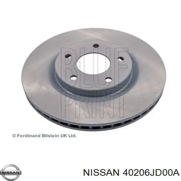 40206JD00A Nissan диск тормозной передний