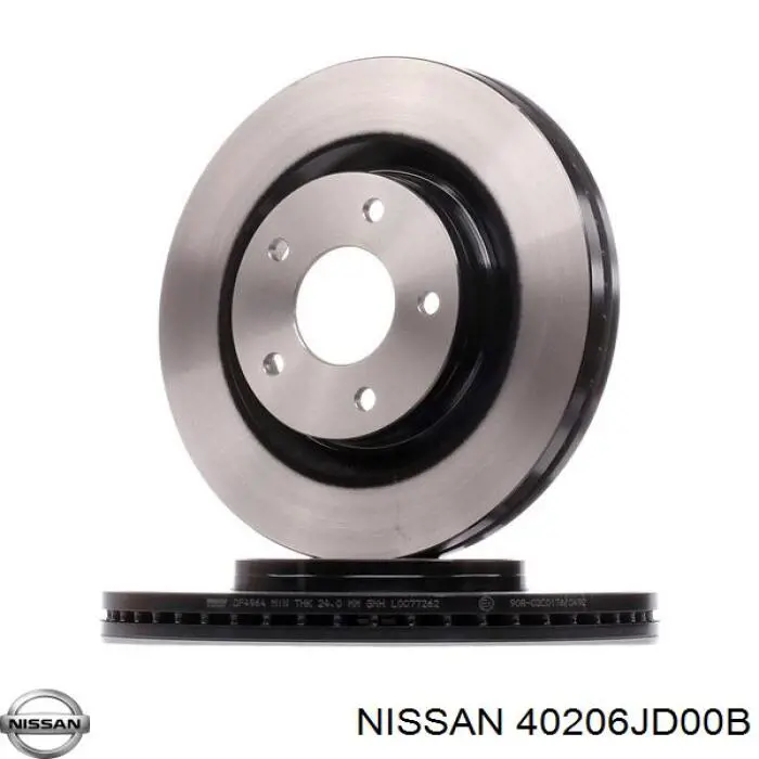 40206JD00B Nissan disco do freio dianteiro