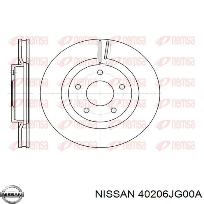 Купить 40206JG00A Nissan/Infiniti Ротор тормозной