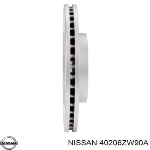 Передний тормозной диск Nissan/Infiniti 40206ZW90A