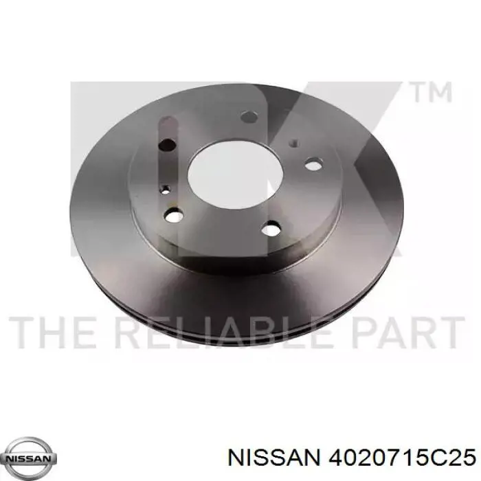 Передние тормозные диски 4020715C25 Nissan