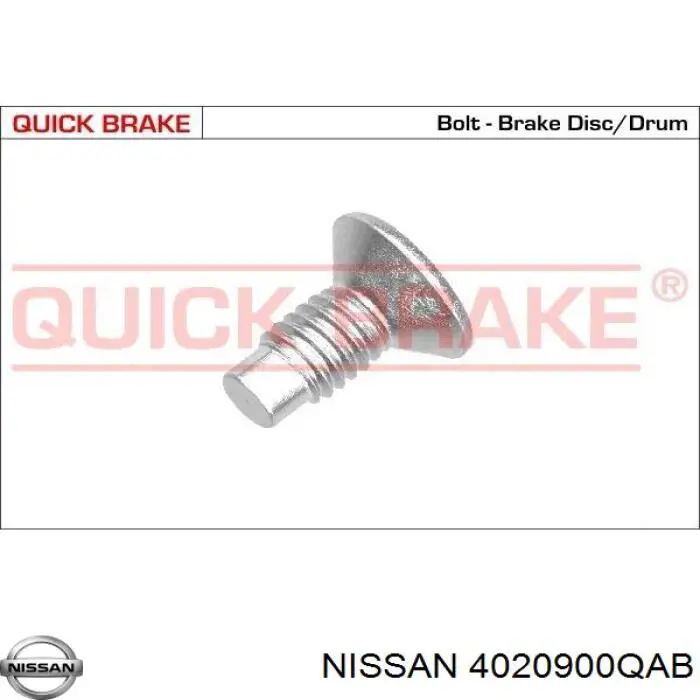 4020900QAB Nissan болт тормозного суппорта
