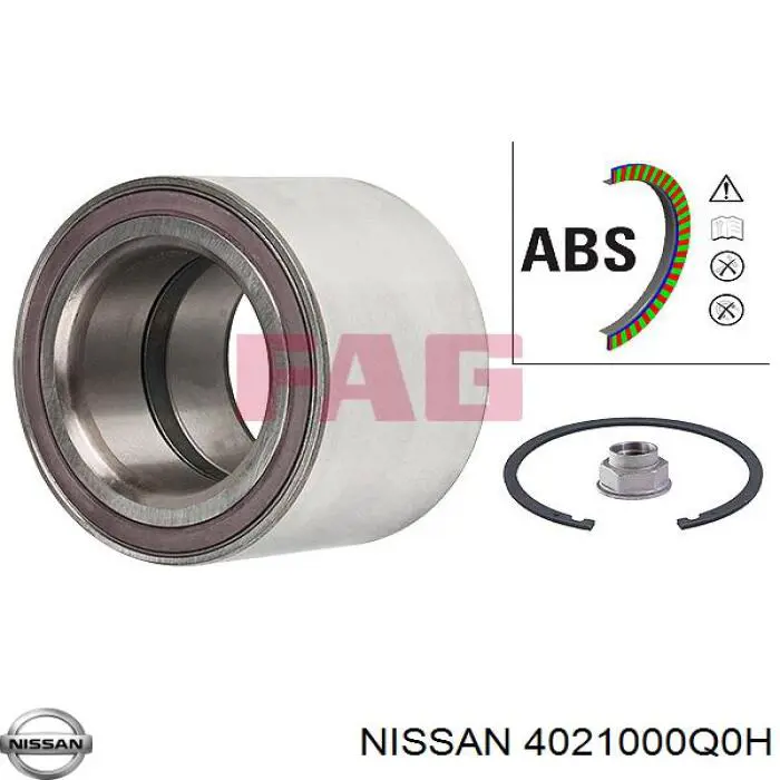 Подшипник ступицы 4021000Q0H Nissan