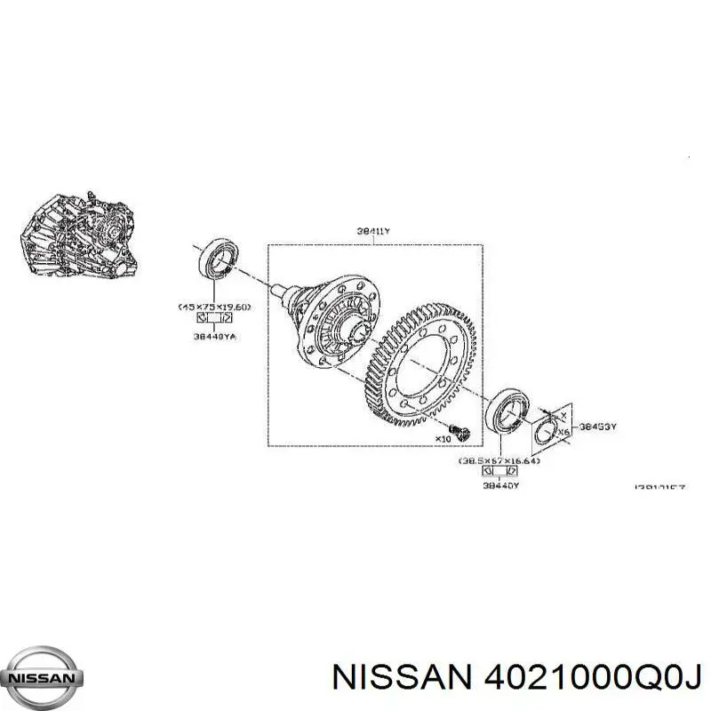 4021000Q0J Nissan/Infiniti 