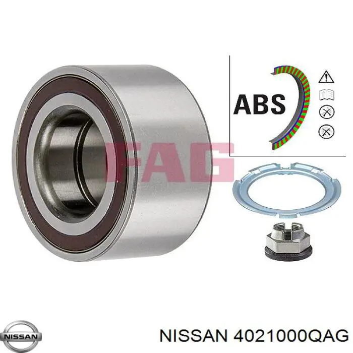 Подшипник ступицы 4021000QAG Nissan