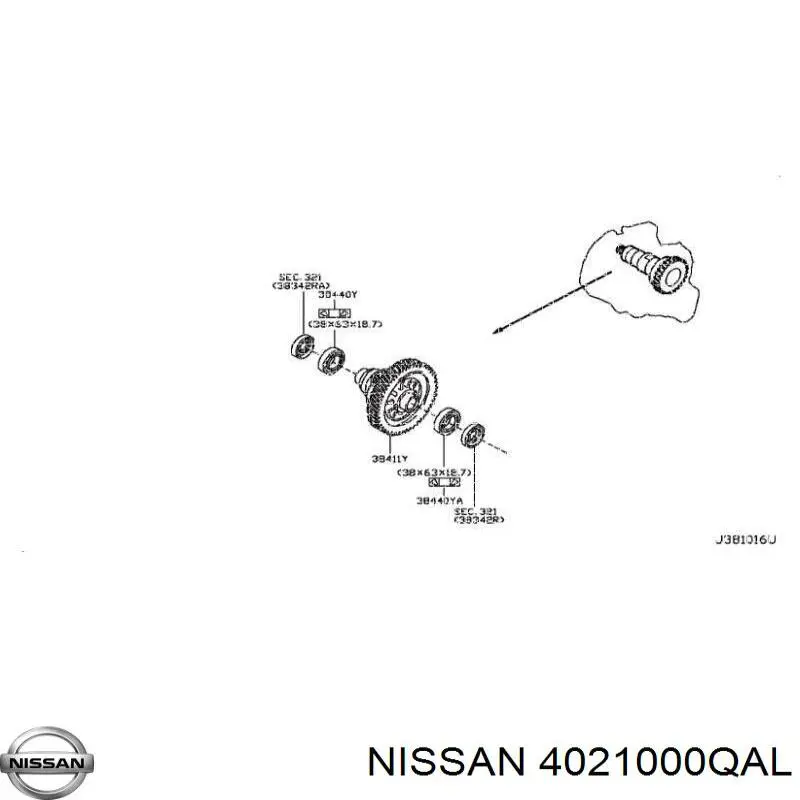 4021000QAL Nissan 