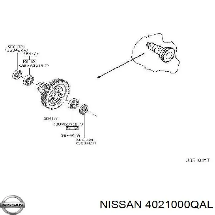  Nissan/Infiniti 4021000QAL цена, от 59.73 USD
