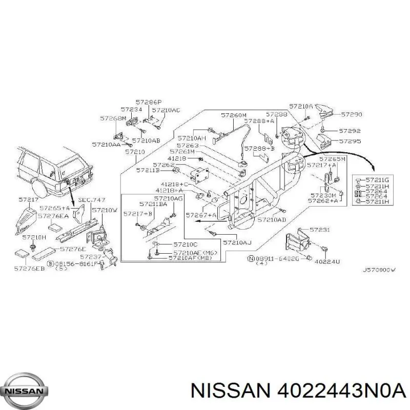 4022443N0A Nissan/Infiniti