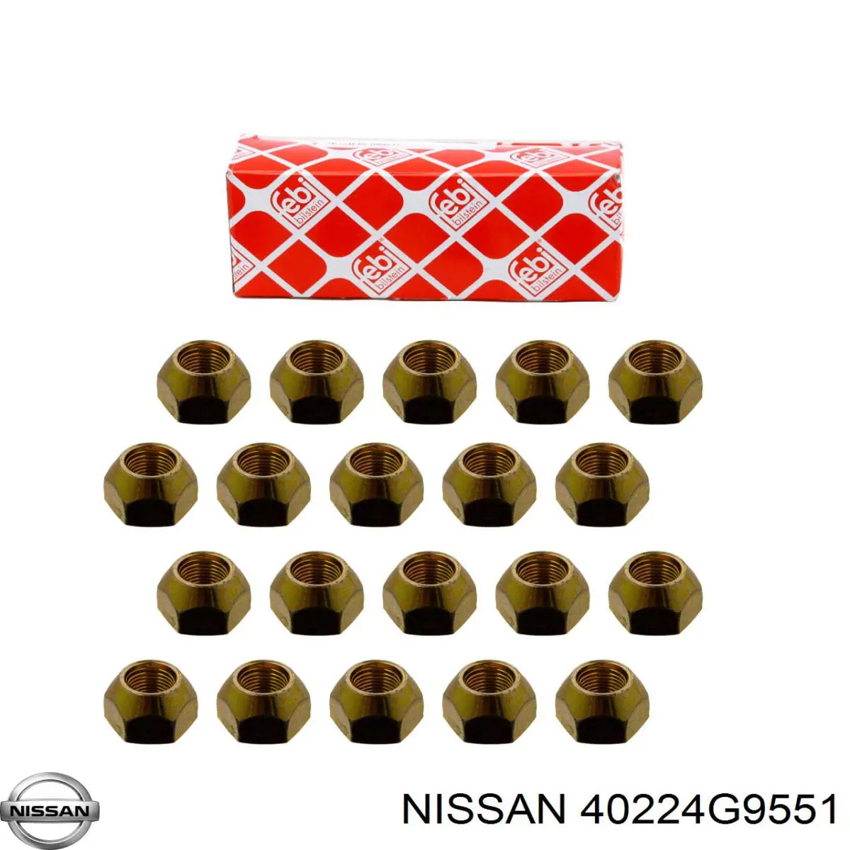 40224G9551 Nissan гайка колесная