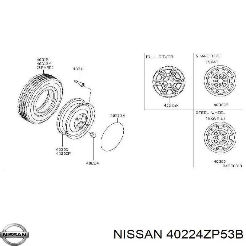  Nissan/Infiniti 40224ZP53B цена, от 6.99 USD