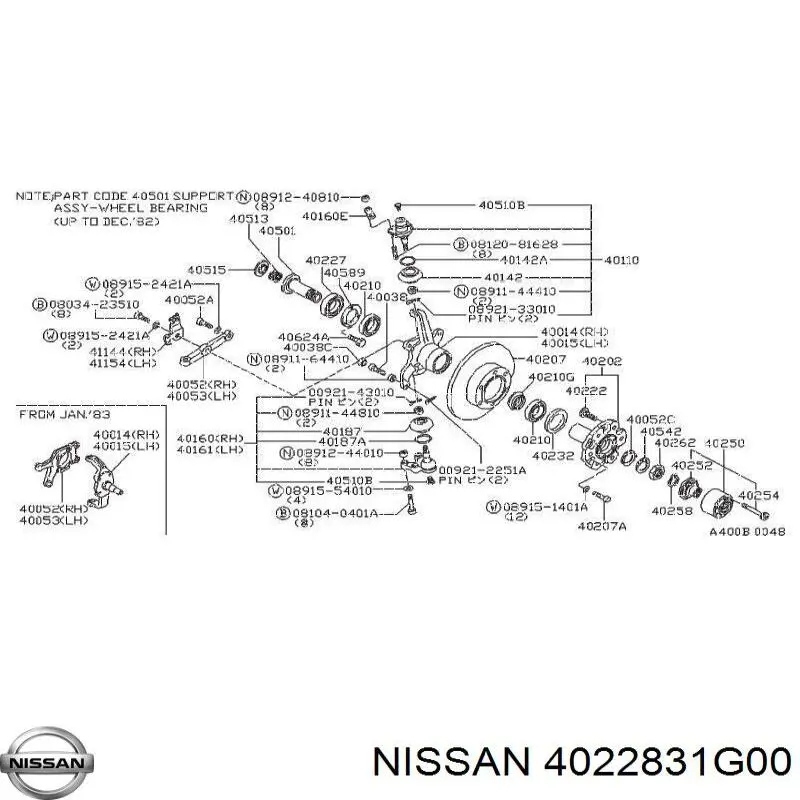  4022831G00 Nissan