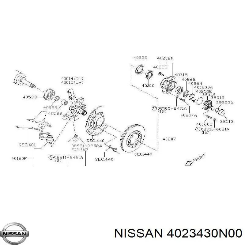  4023430N00 Nissan