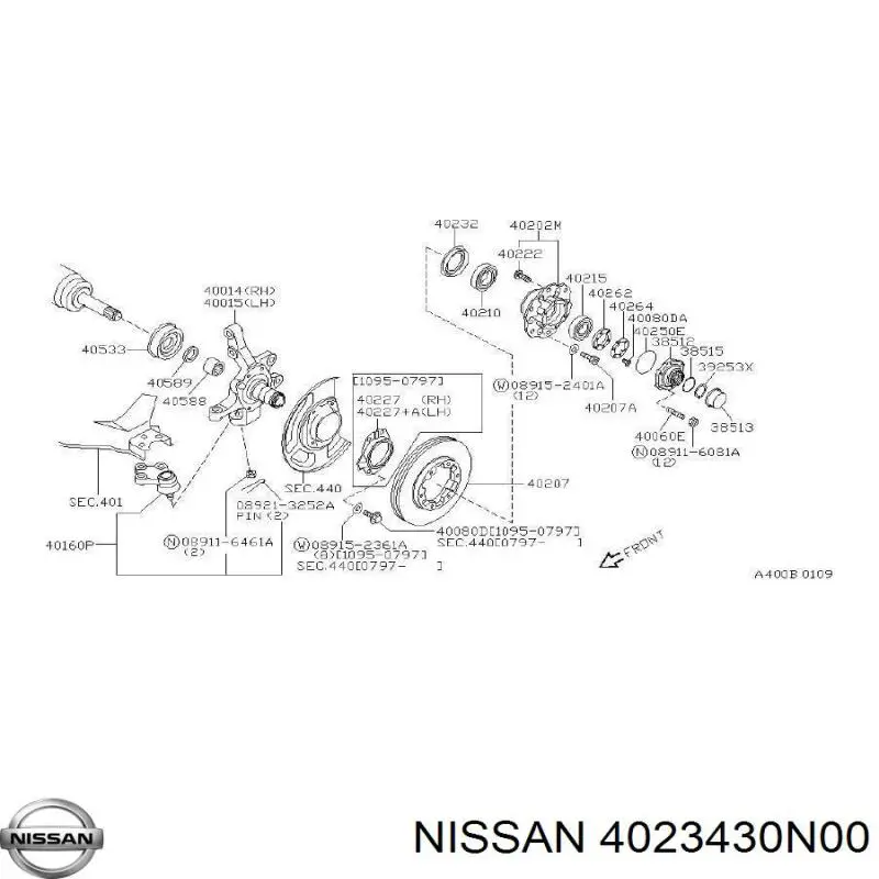 Купить 4023430N00 Nissan/Infiniti 