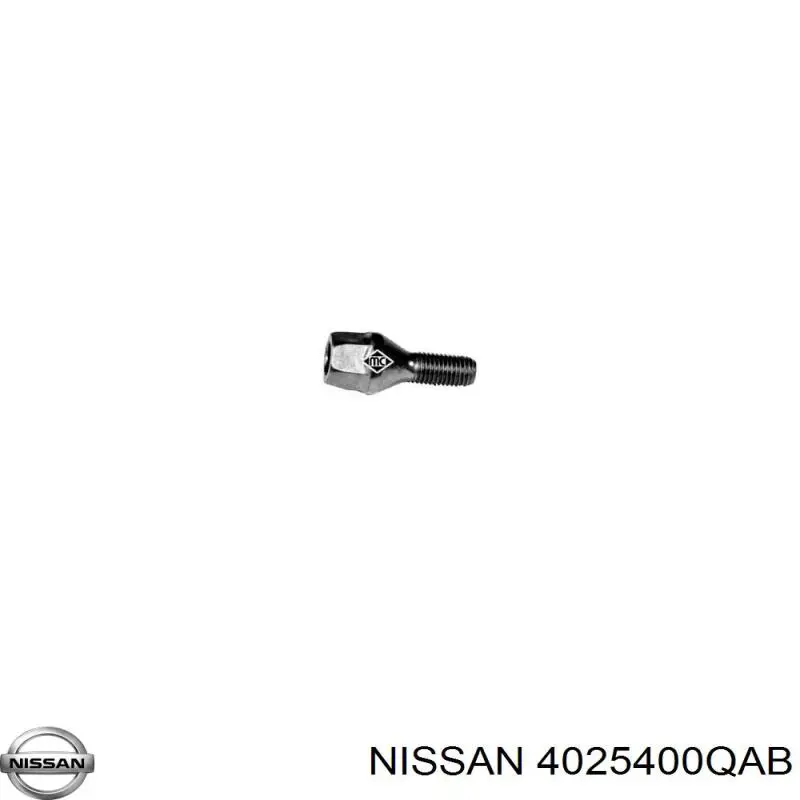 4025400QAB Nissan колесный болт