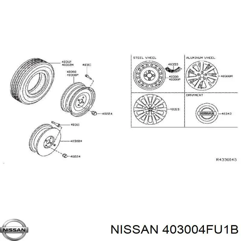  403004FU1A Nissan