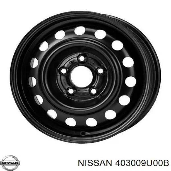 403009U00B Nissan диски колесные стальные (штампованные)